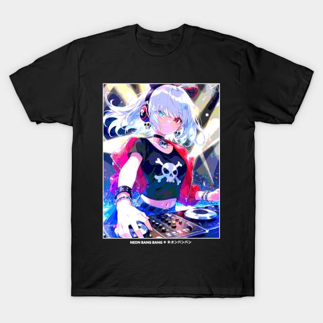 Japanese Anime Manga Streetwear - DJ T-Shirt by Neon Bang Bang